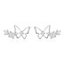 Zirconia Butterfly Stud Earring 40200236