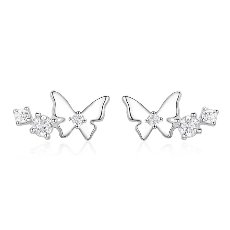 Zirconia Butterfly Stud Earring 40200236