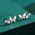 Zirconia Butterfly Stud Earring 40200236
