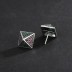 Vintage Zirconia Pyramid Stud Earrings 40200237