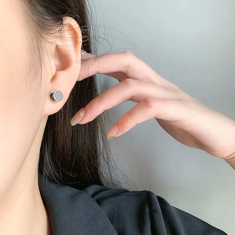 Rainbow Zirconia Column Body Stud Earrings 40200238 - image2