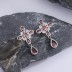 Birthday Stone Cross Stud Dangle Earrings 40200241