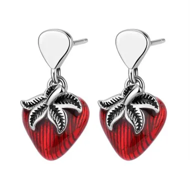 Vintage Strawberry Stud Dangle Earrings 40200242