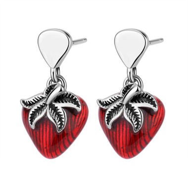 Vintage Strawberry Stud Dangle Earrings 40200242