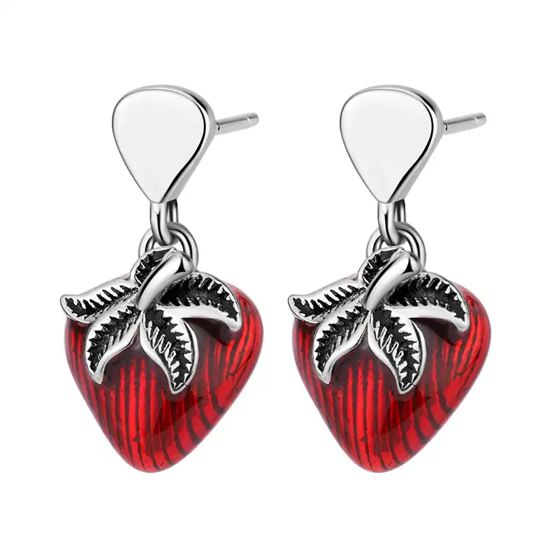 Vintage Strawberry Stud Dangle Earrings 40200242