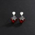 Vintage Strawberry Stud Dangle Earrings 40200242