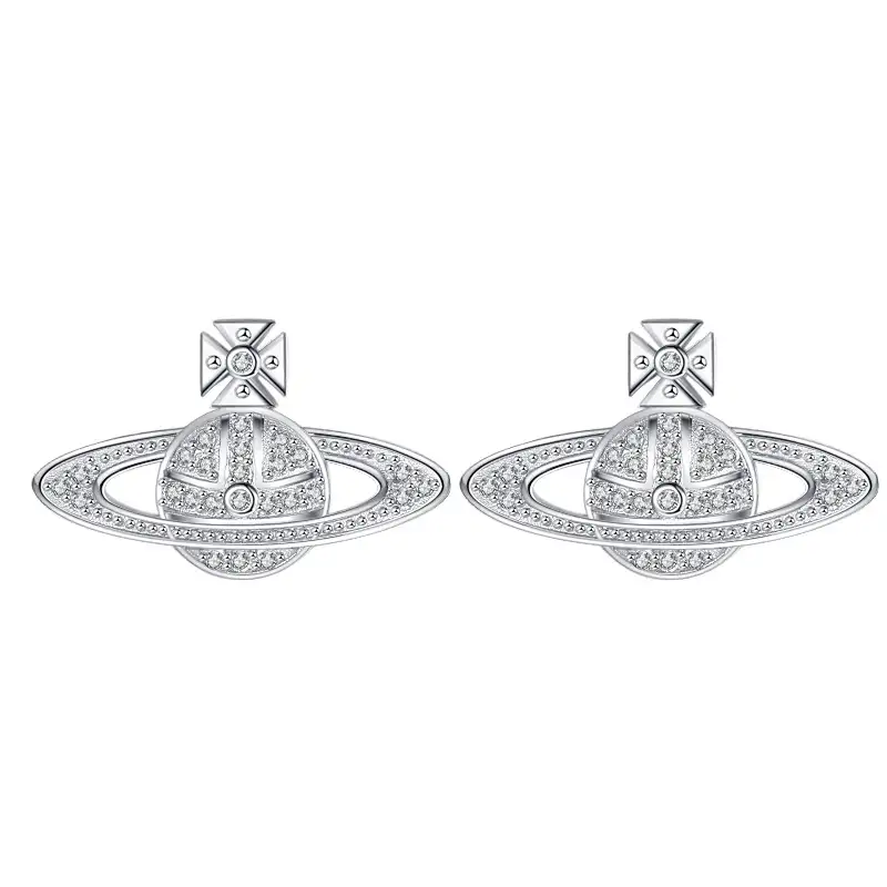 Zirconia Star Planet Stud Earring 40200244