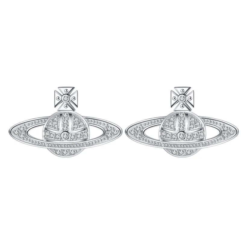 Zirconia Star Planet Stud Earring 40200244