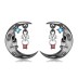Stempunk Moon Zirconia Stud Earring 40200247