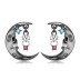 Stempunk Moon Zirconia Stud Earring 40200247