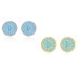 Elegant Turquoise Zirconia Stud Earring 40200251