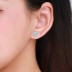 Elegant Turquoise Zirconia Stud Earring 40200251