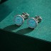 Elegant Turquoise Zirconia Stud Earring 40200251