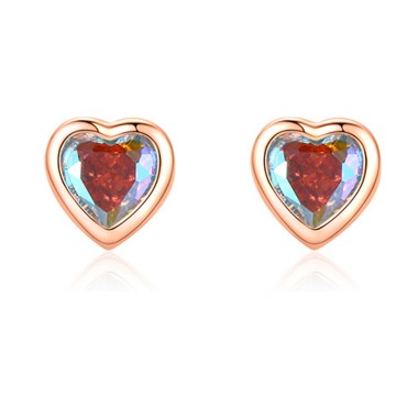 Sparkle Zirconia Heart Stud Earring 40200252