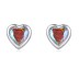 Sparkle Zirconia Heart Stud Earring 40200252