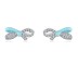 Lovely Zirconia Bow Stud Earring 40200253