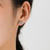 Lovely Zirconia Bow Stud Earring 40200253