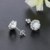 Vintage Flower White Opal Stud Earring 40200256