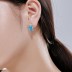 8A Ice Cut Zirconia Rectangle Stud Earring 40200258