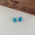 8A Ice Cut Zirconia Rectangle Stud Earring 40200258