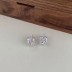 8A Ice Cut Zirconia Rectangle Stud Earring 40200258