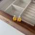 8A Ice Cut Zirconia Rectangle Stud Earring 40200258