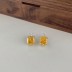 8A Ice Cut Zirconia Rectangle Stud Earring 40200258