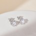 Sparkle Zirconia Flower Stud Earring 40200260