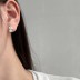 Love Heart Angle Zirconia Stud Earring 40200261