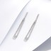 Luxury Zirconia Geometric Tassel Stud Earring 40200267