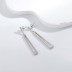 Luxury Zirconia Geometric Tassel Stud Earring 40200267