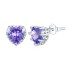 Love Heart Birthday Zirconia Stud Earring 40200269