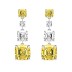 8A Square Zirconia Party Tassel Stud Earring 40200274