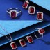 Luxury Rectangle Zirconia Party Stud Earring 40200275