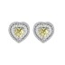 Sparkle 8A Heart Zirconia Party Stud Earring 40200277