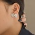 Luxury 8A Zirconia Bow Party Stud Earring 40200279