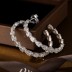 8A Waterdrop Zirconia Hoop Stud Earring 40200280