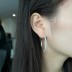 Full 5A Zirconia Hoop Stud Earring 40200281