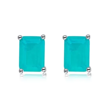 5A Rectangle Zirconia Stud Earring 40200283