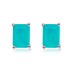 5A Rectangle Zirconia Stud Earring 40200283