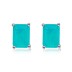 5A Rectangle Zirconia Stud Earring 40200283