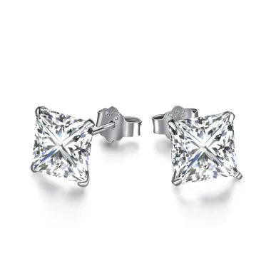 5A Square Zirconia Stud Earring 40200285