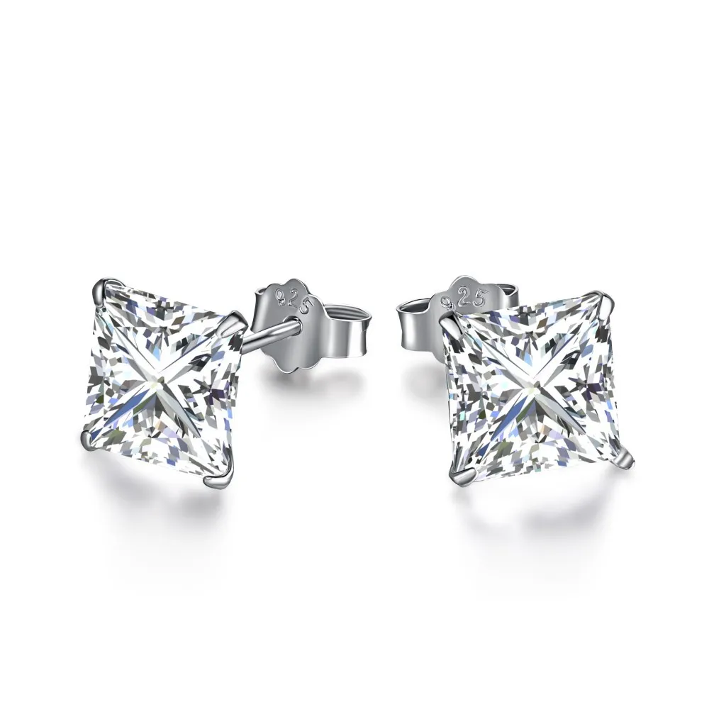 5A Square Zirconia Stud Earring 40200285