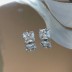 5A Square Zirconia Stud Earring 40200285