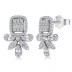 Shiny Zirconia Wedding Stud Earring 40200286