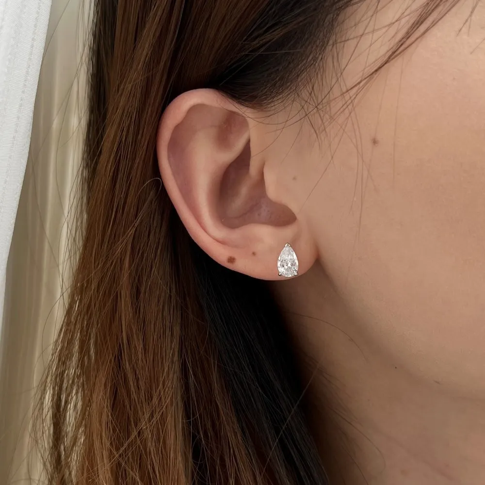 5A Waterdrop Zirconia Stud Earring 40200289 - image1