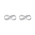 Zirconia Infinity Stud Earring 40200291