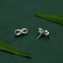 Zirconia Infinity Stud Earring 40200291