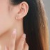 Zirconia Heart Infinity Stud Earring 40200292