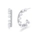 Zirconia Pearl Curve Stud Earring 40200293